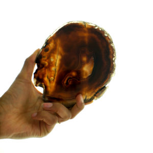 "Chocolate Disc" - Achatscheibe