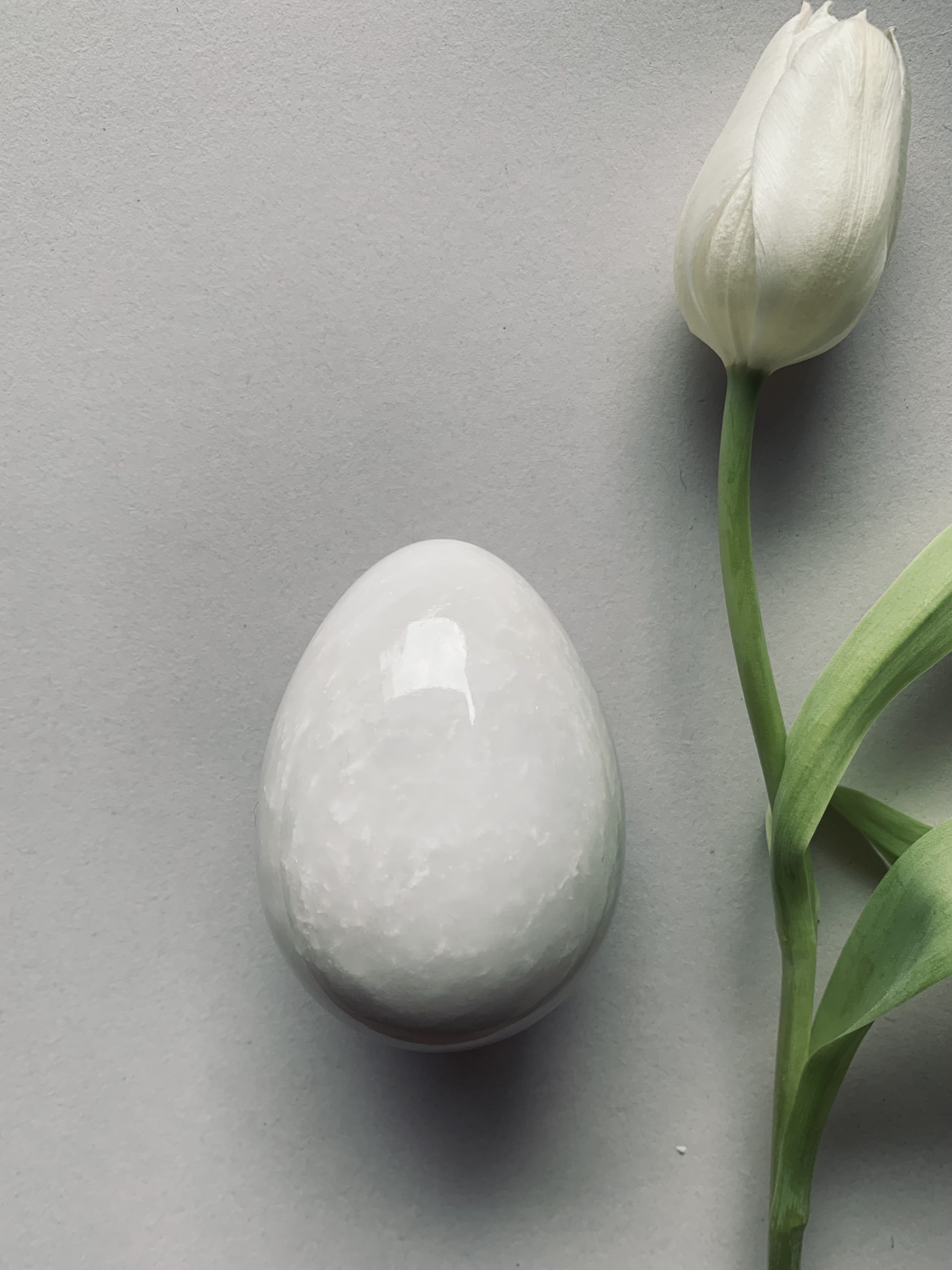 Schneequarz Ei groß